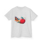 Kids Abstract Fruit Tee - Vibrant Apple Art | Creative Design