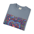 Unisex Garment-Dyed T-shirt - Cosmic Love | Psychedelic Heart Art