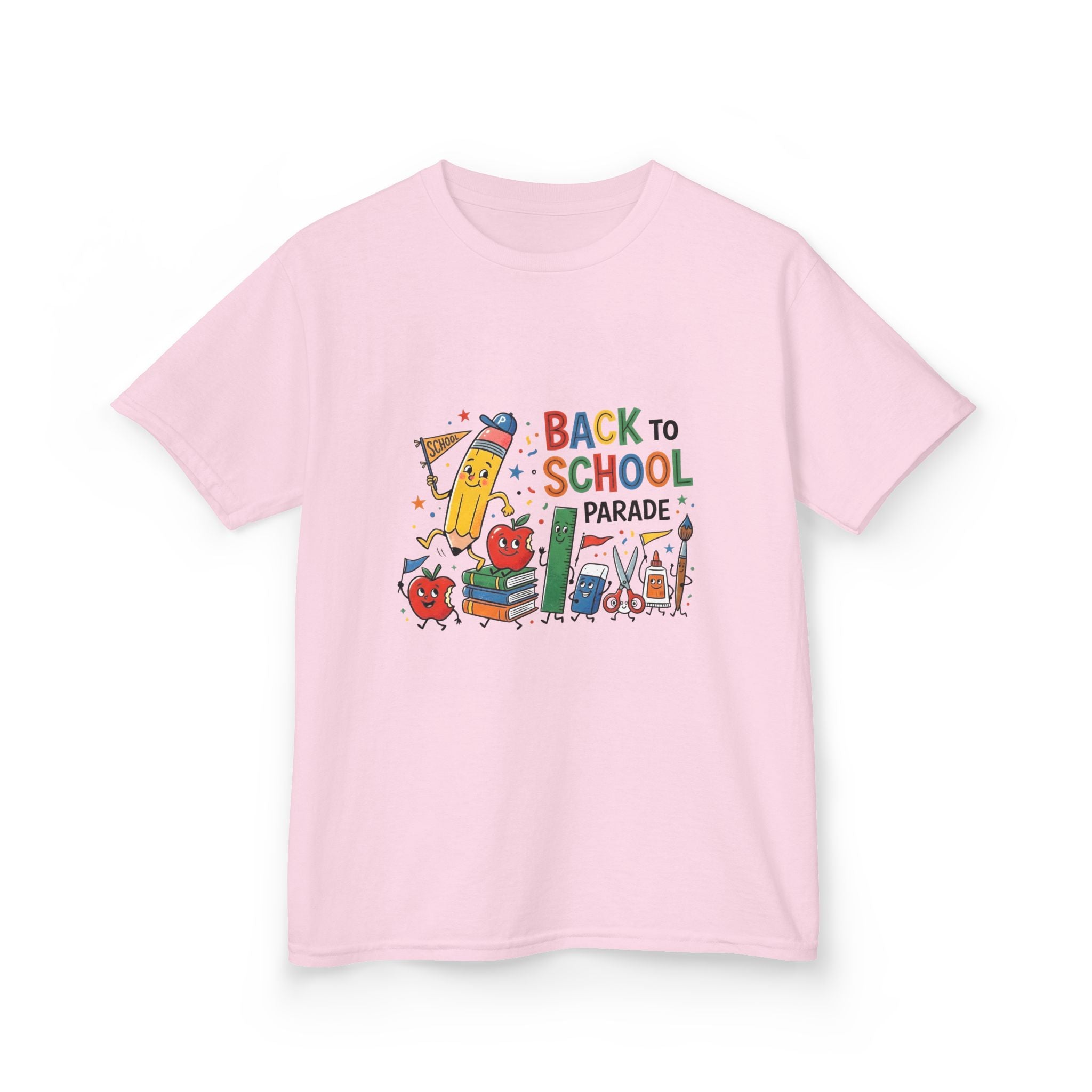 Kids Back to School Tee - Playful SCHOOL Supplies | First Day