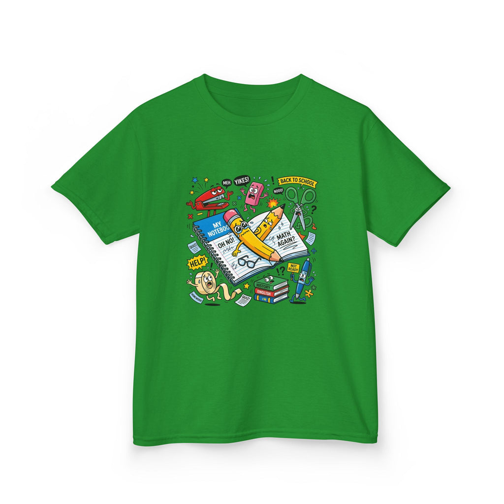 Kids Tee - Back to School Anxiety MEH YIKES! Funny Student