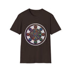 Unisex Steampunk T-Shirt - Ornate Mystical Mandala & Gears