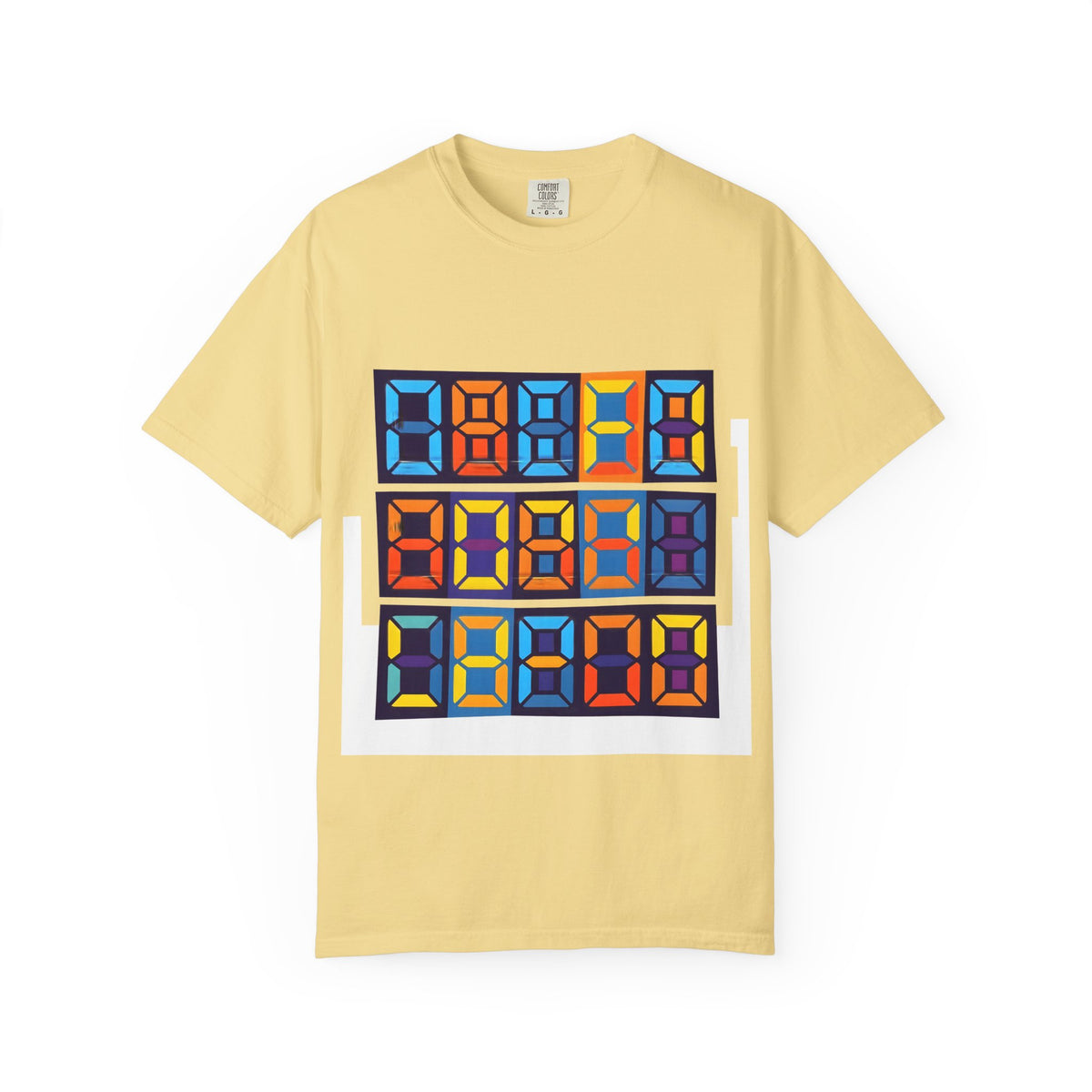 Unisex T-Shirt - Retro Tech 8-Bit Digital Display | Comfort Colors