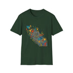 Unisex T-Shirt - Groovy Folk Art Love & Peace | Vibrant Community