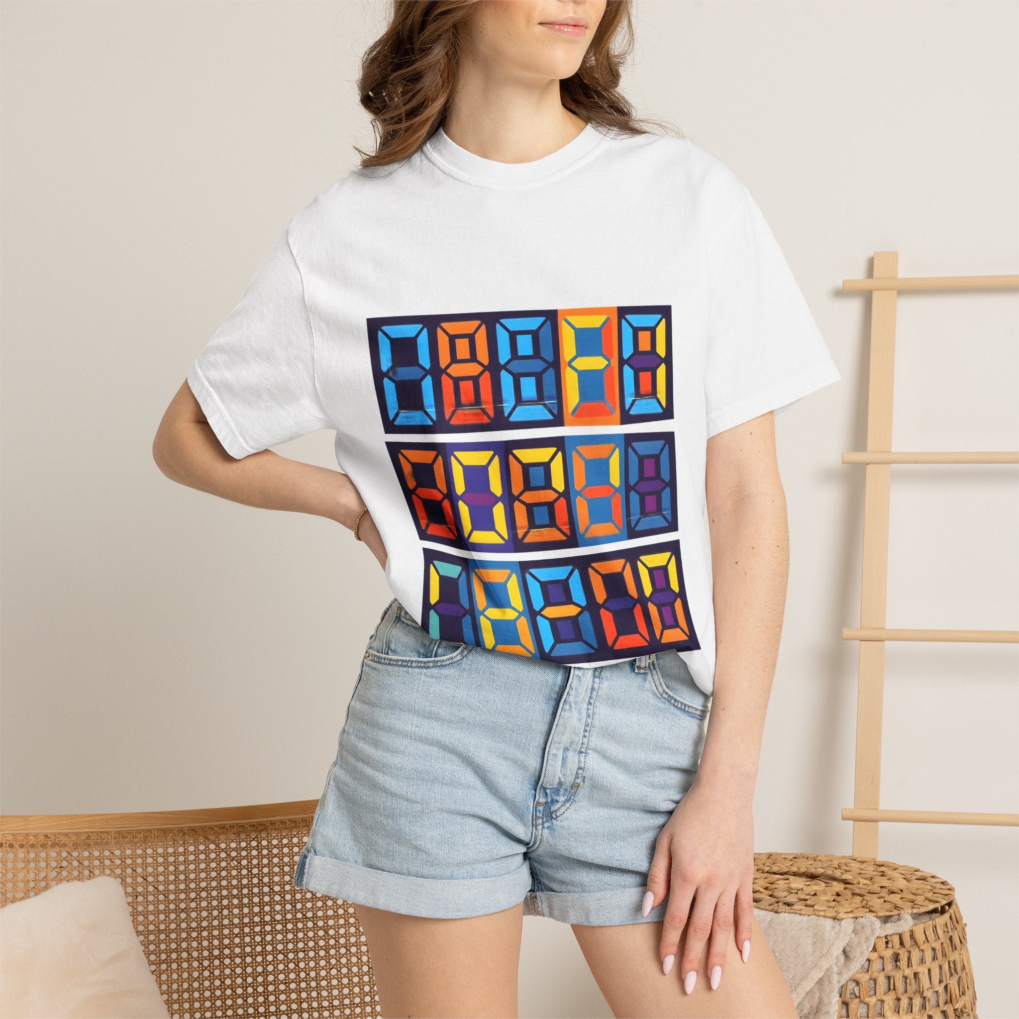Unisex T-Shirt - Retro Tech 8-Bit Digital Display | Comfort Colors