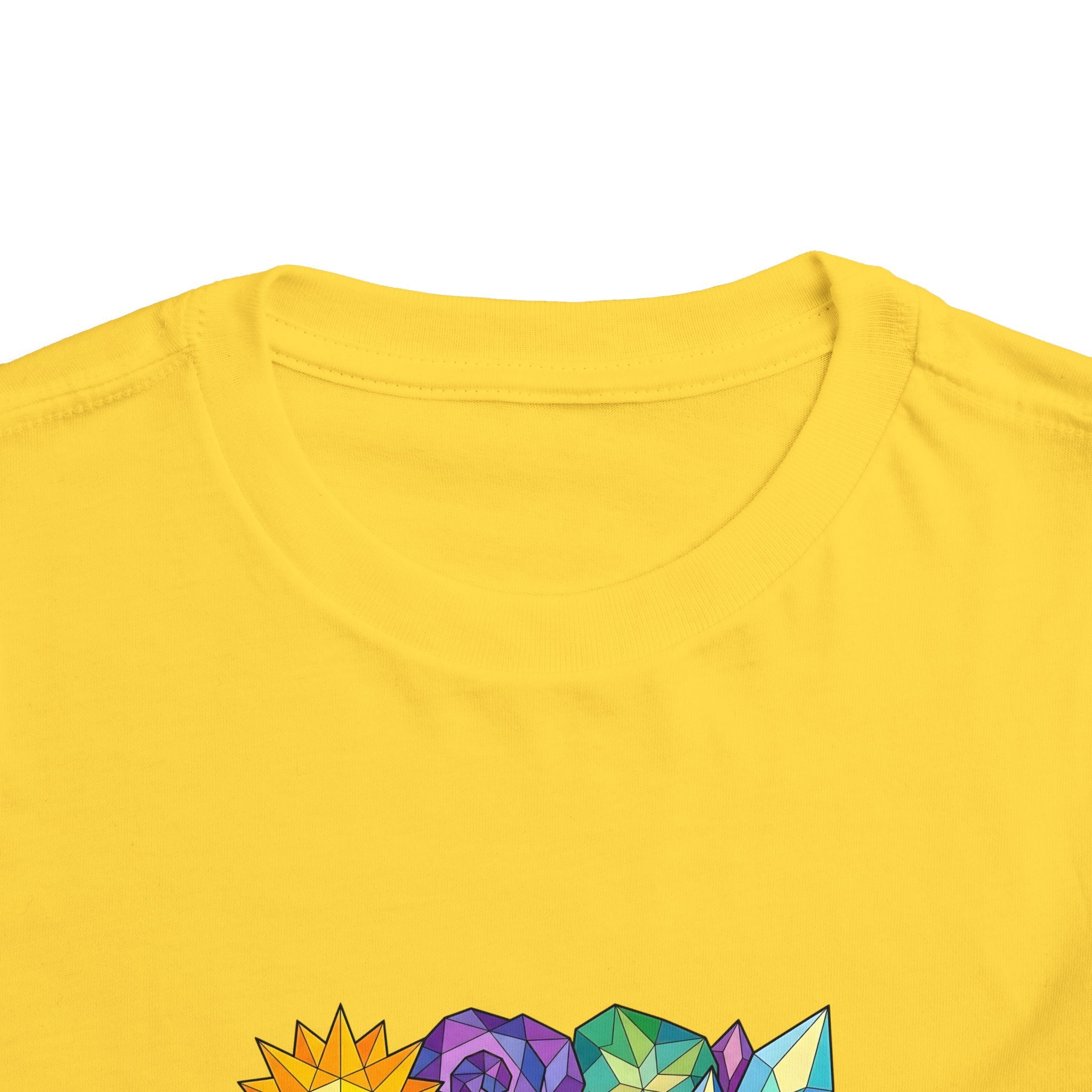 Toddler Tee - Vibrant Geometric Crystal & Gemstone Shirt