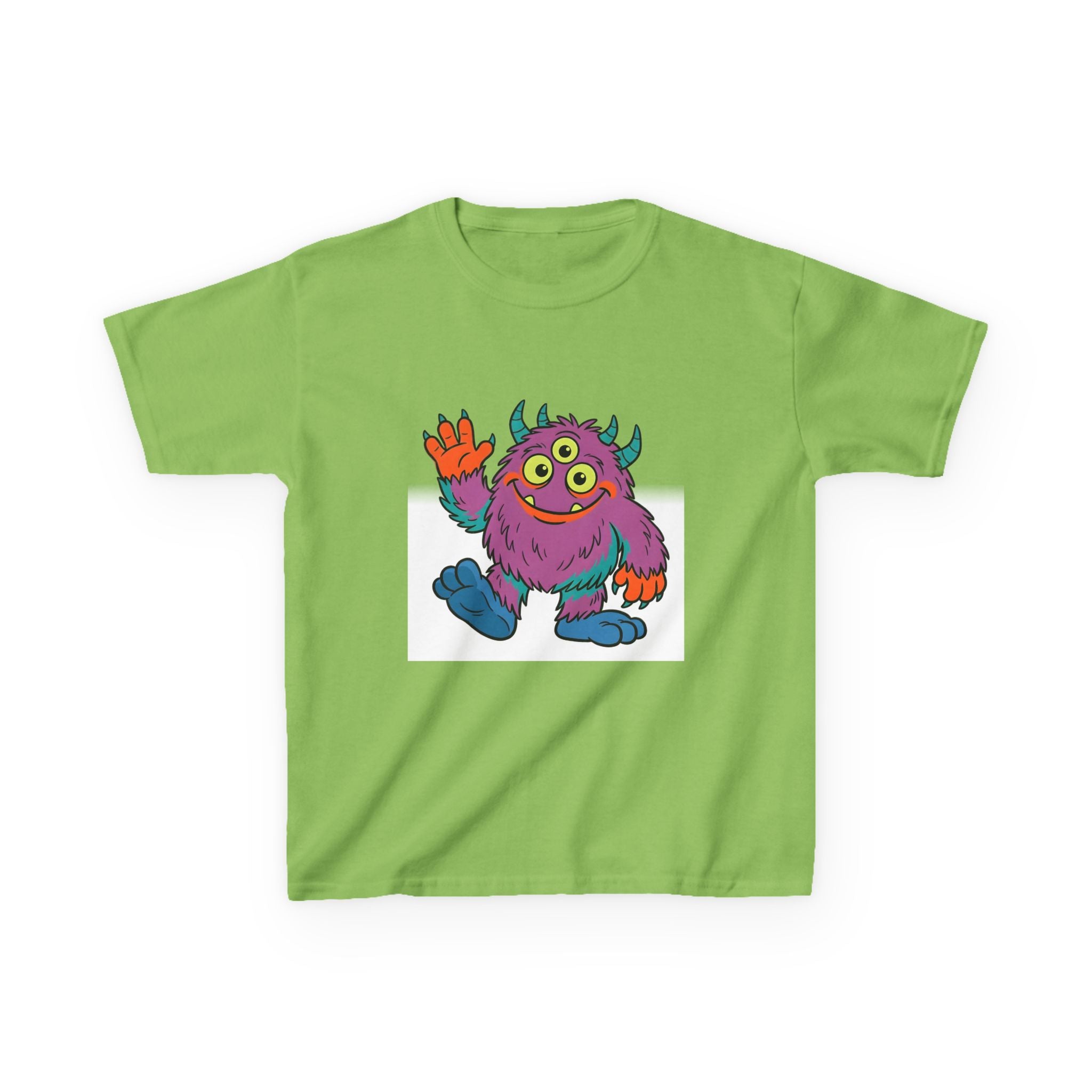 Kids T-Shirt - Cute 3-Eyed Monster Cartoon | Colorful & Fun