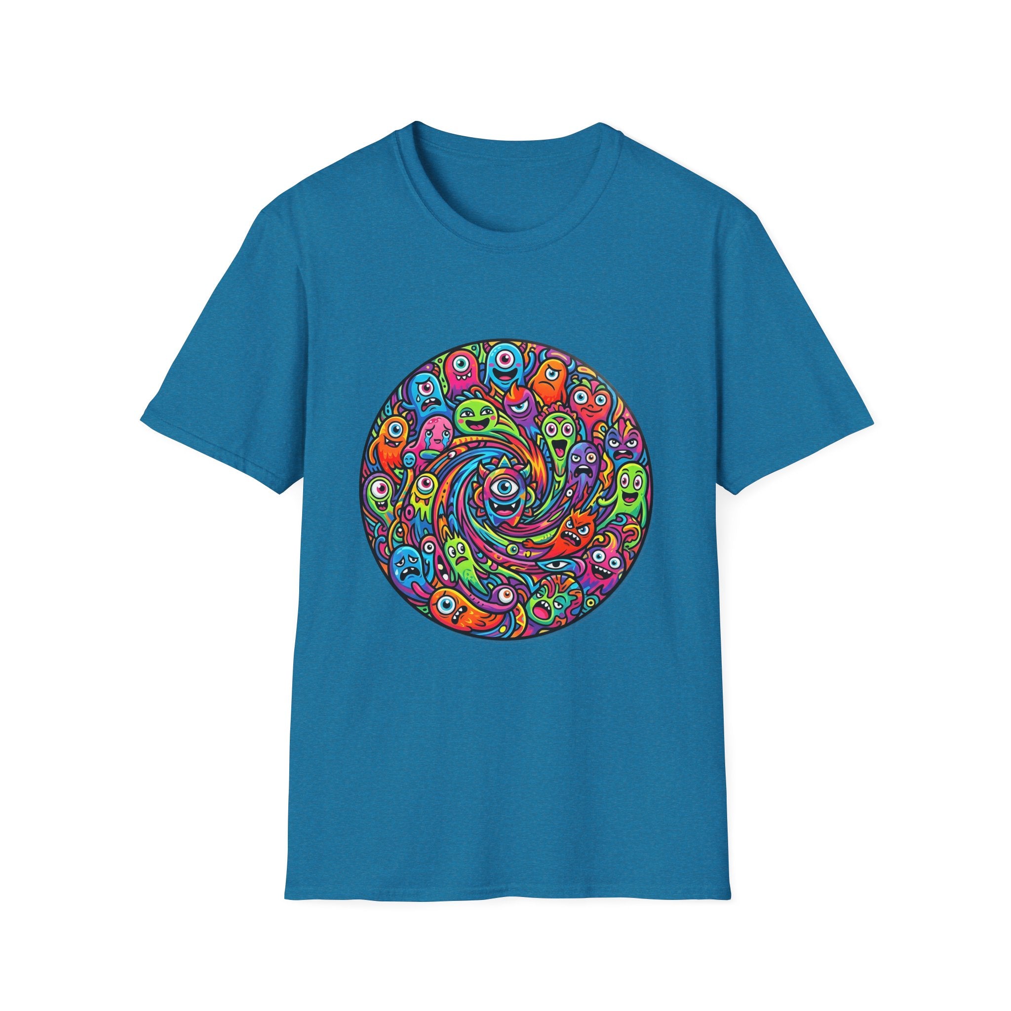 T-Shirt - Psychedelic Monster Swirl | Vibrant Alien Party