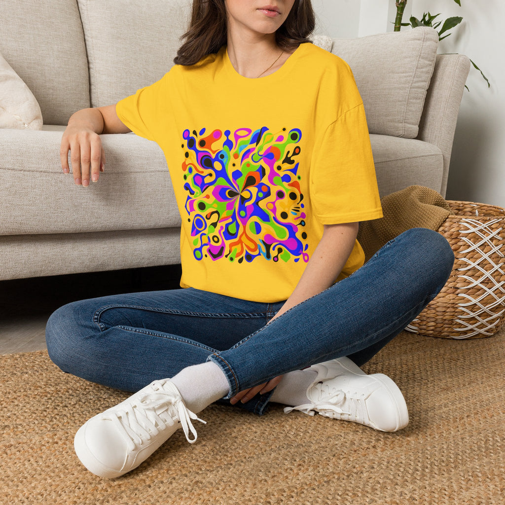 Unisex T-Shirt - Vibrant Organic Abstract | Psychedelic Flow