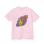 Kids Psychedelic Monster Tee - Vibrant Cartoon Doodle Shirt