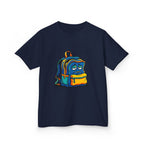 Kids Heavy Cotton Tee - Sad Backpack Cartoon | Back to School 2026