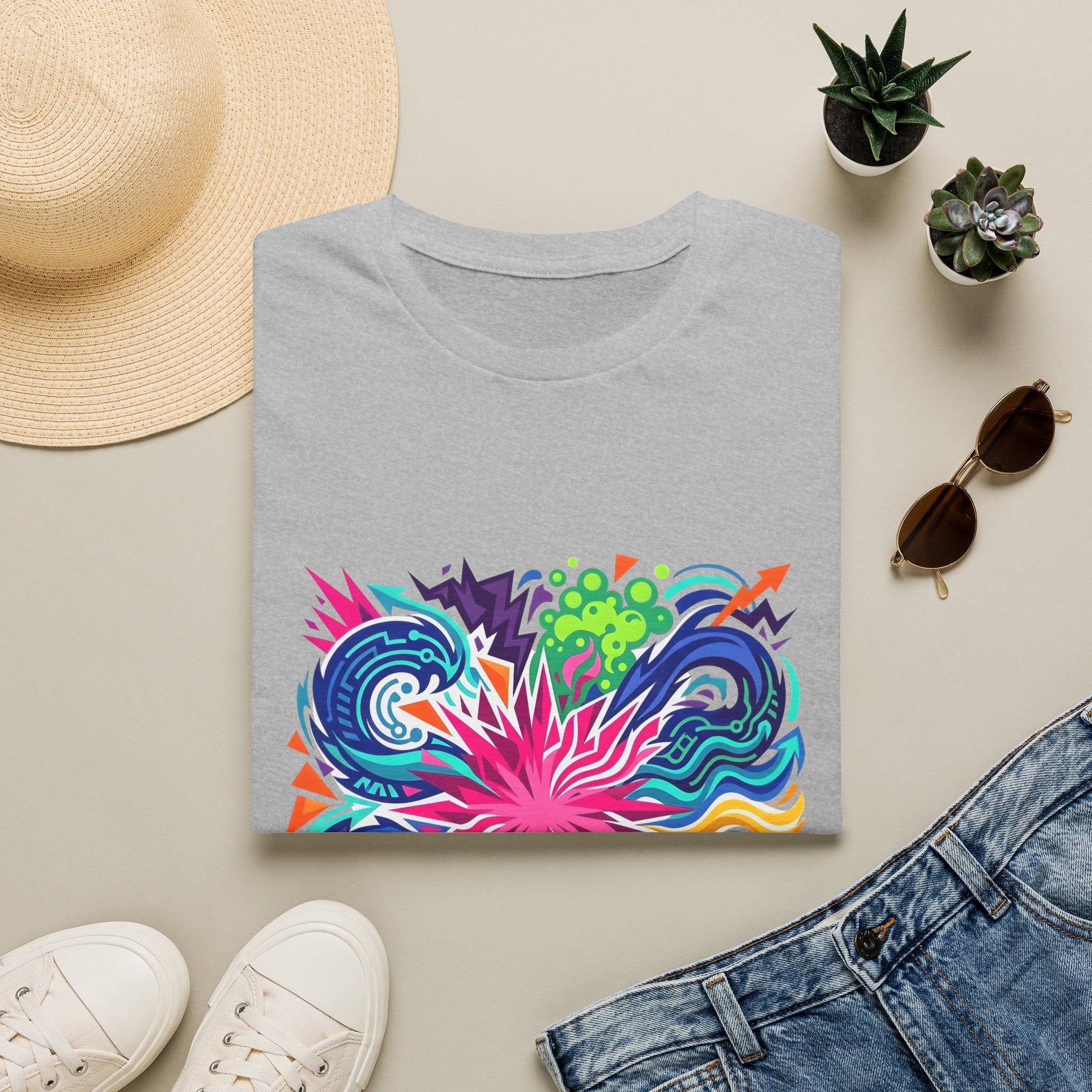 Abstract T-Shirt - Vibrant Graffiti Explosion | Unisex