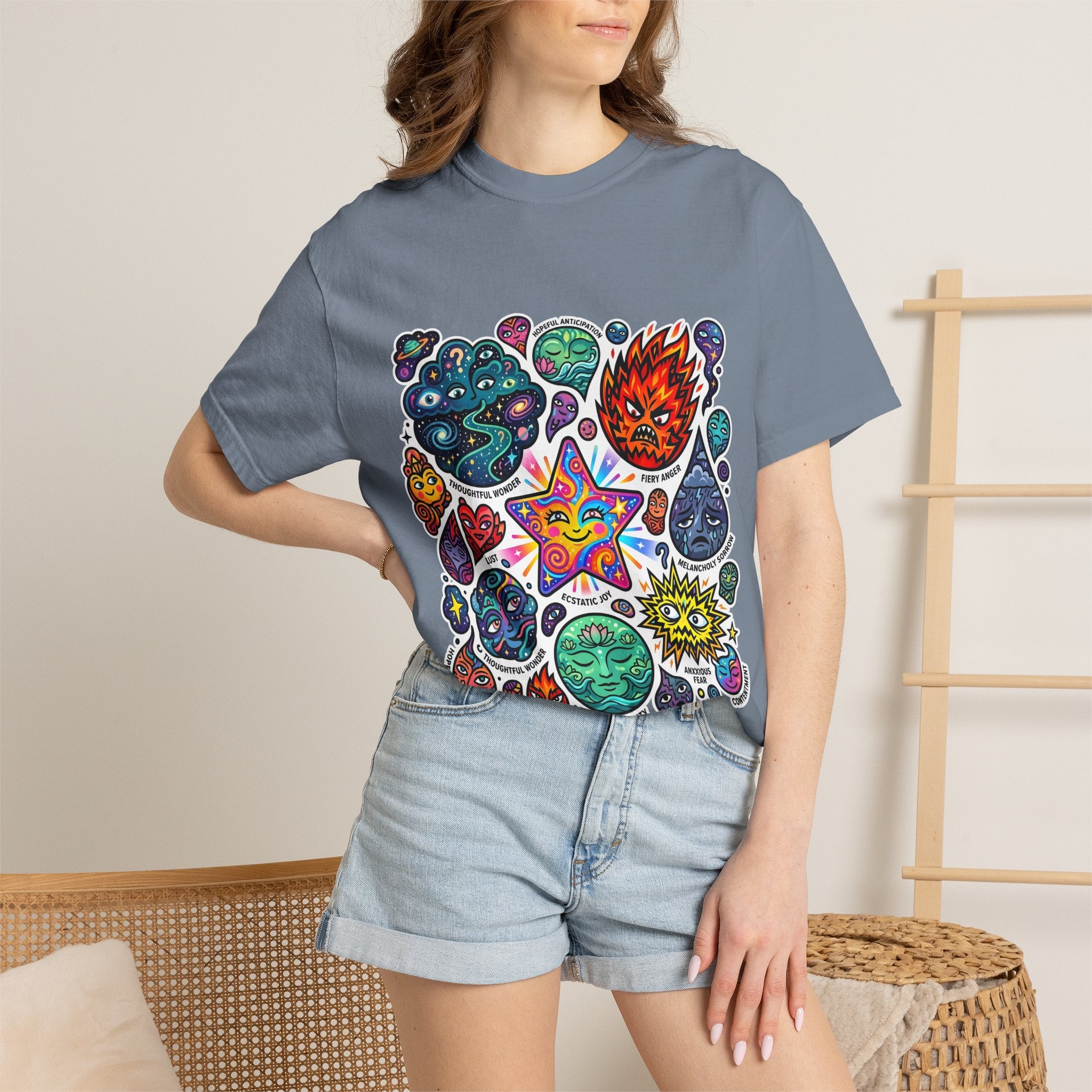 Comfort Colors T-Shirt - Psychedelic Emotions Art | Mental Health