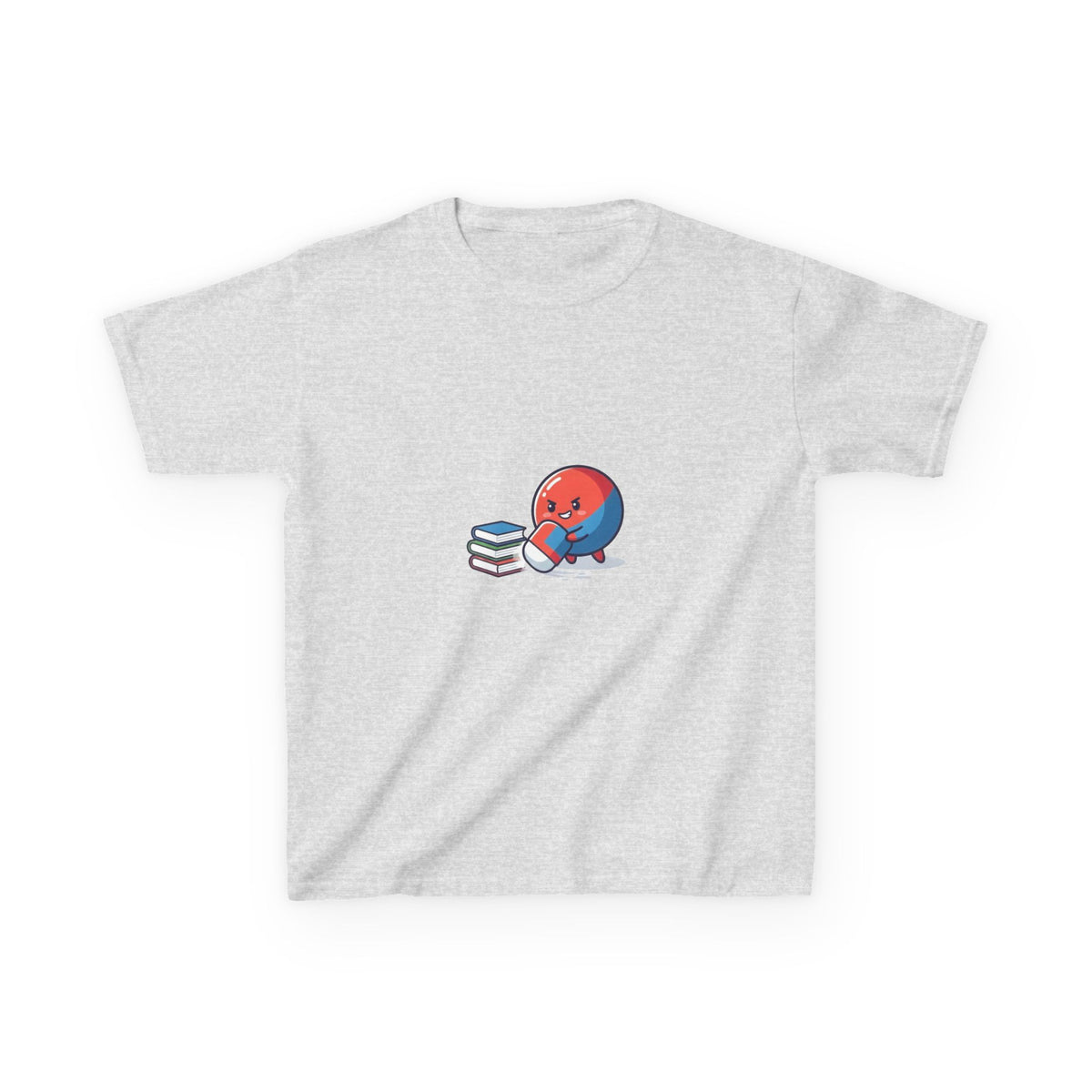 Kids Heavy Cotton Tee - Cute School Learning Cartoon Shirt