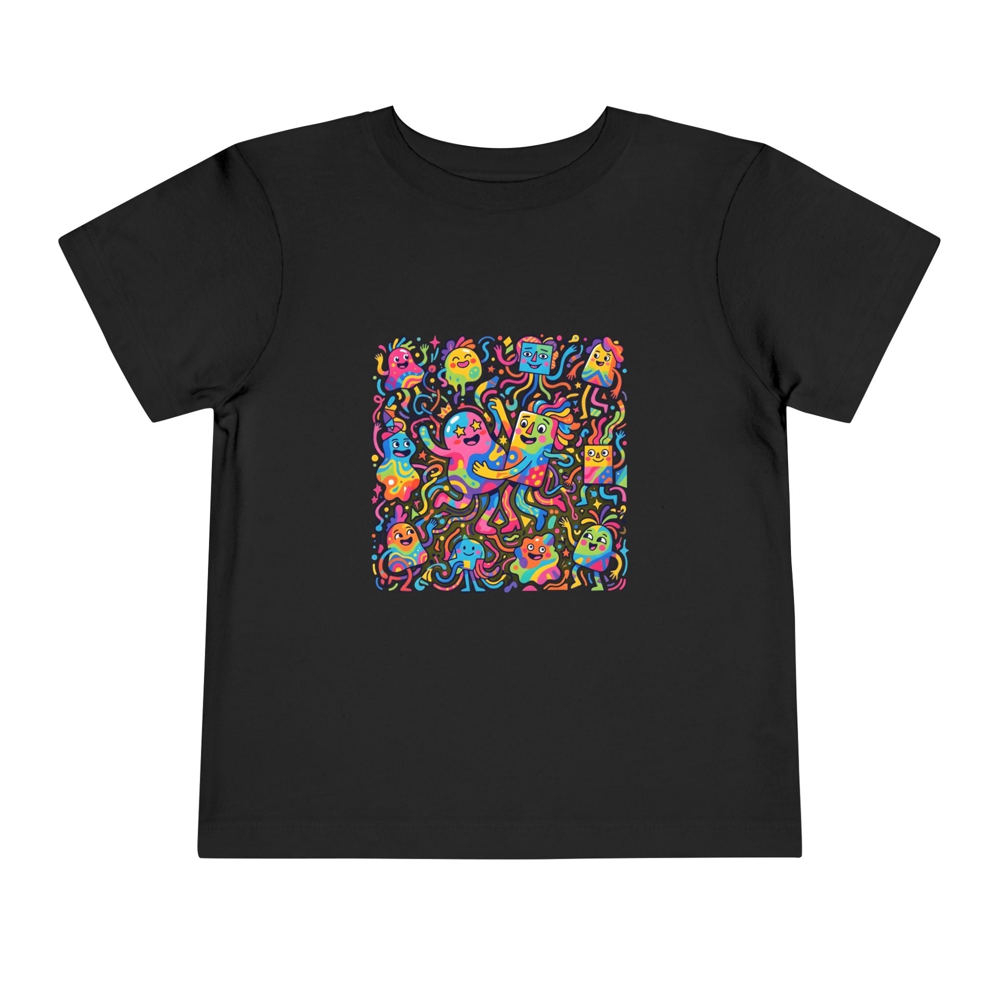 Toddler T-Shirt - Vibrant Whimsical Creatures | Doodle Art