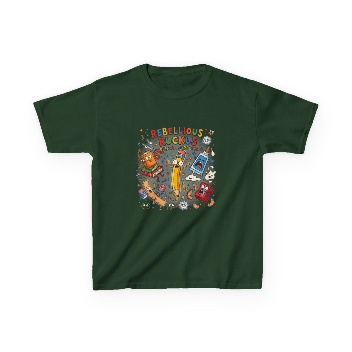 Kids Tee - Rebellious Ruckus School Supplies T-Shirt
