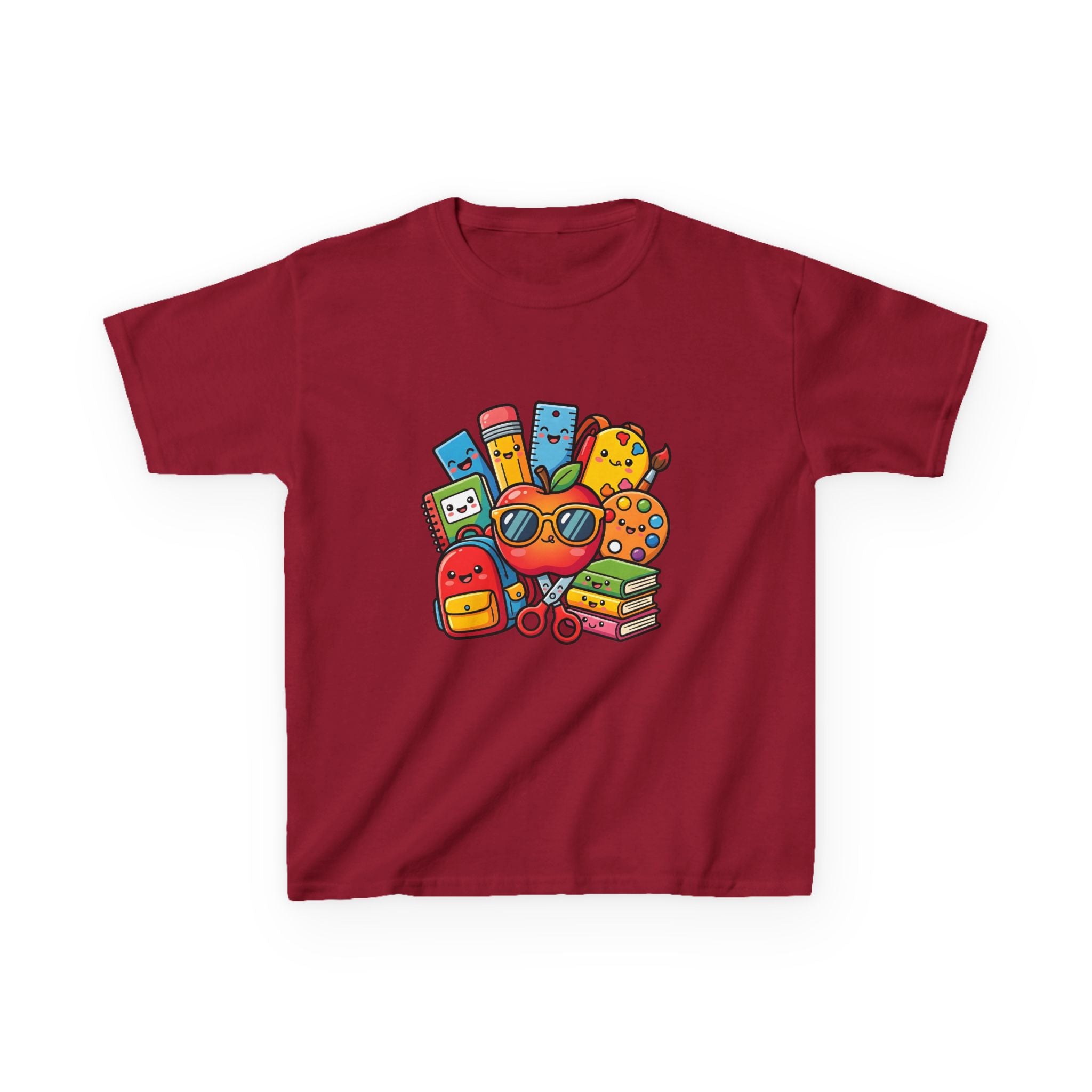Kids Back to School T-Shirt - Kawaii School Supplies Art | 2026