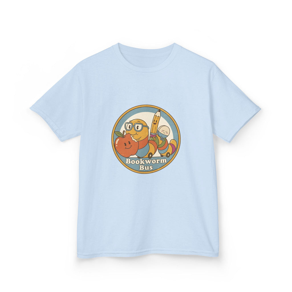 Kids Bookworm T-Shirt - School Bus | Educational Learning