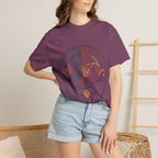Unisex Garment-Dyed T-Shirt - Minimalist Geometric Nature Art