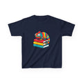 Kids T-Shirt - Whimsical Chameleon Reading Books | School Tee