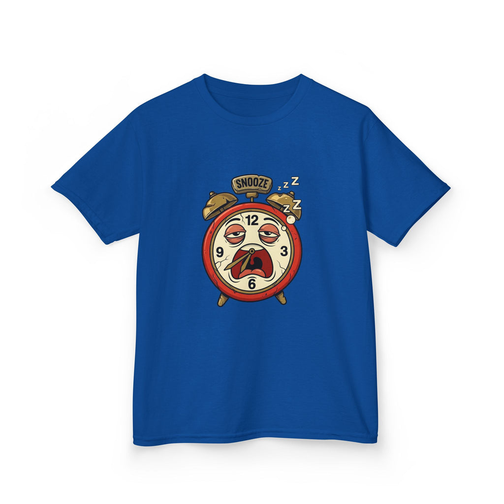 Kids Tee - Distressed SNOOZE Alarm Clock | Funny Morning Struggle