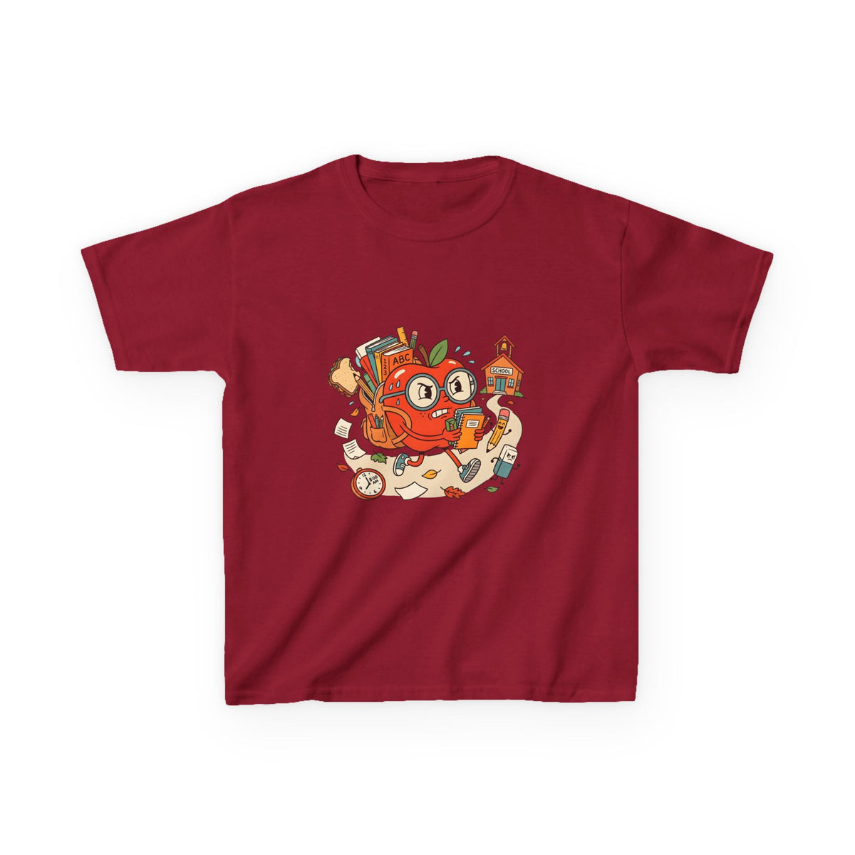 Kids Back to School Tee - Playful ABC 123 School Design