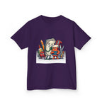 Kids Cartoon T-Shirt - Mischievous School Supplies & Stationery