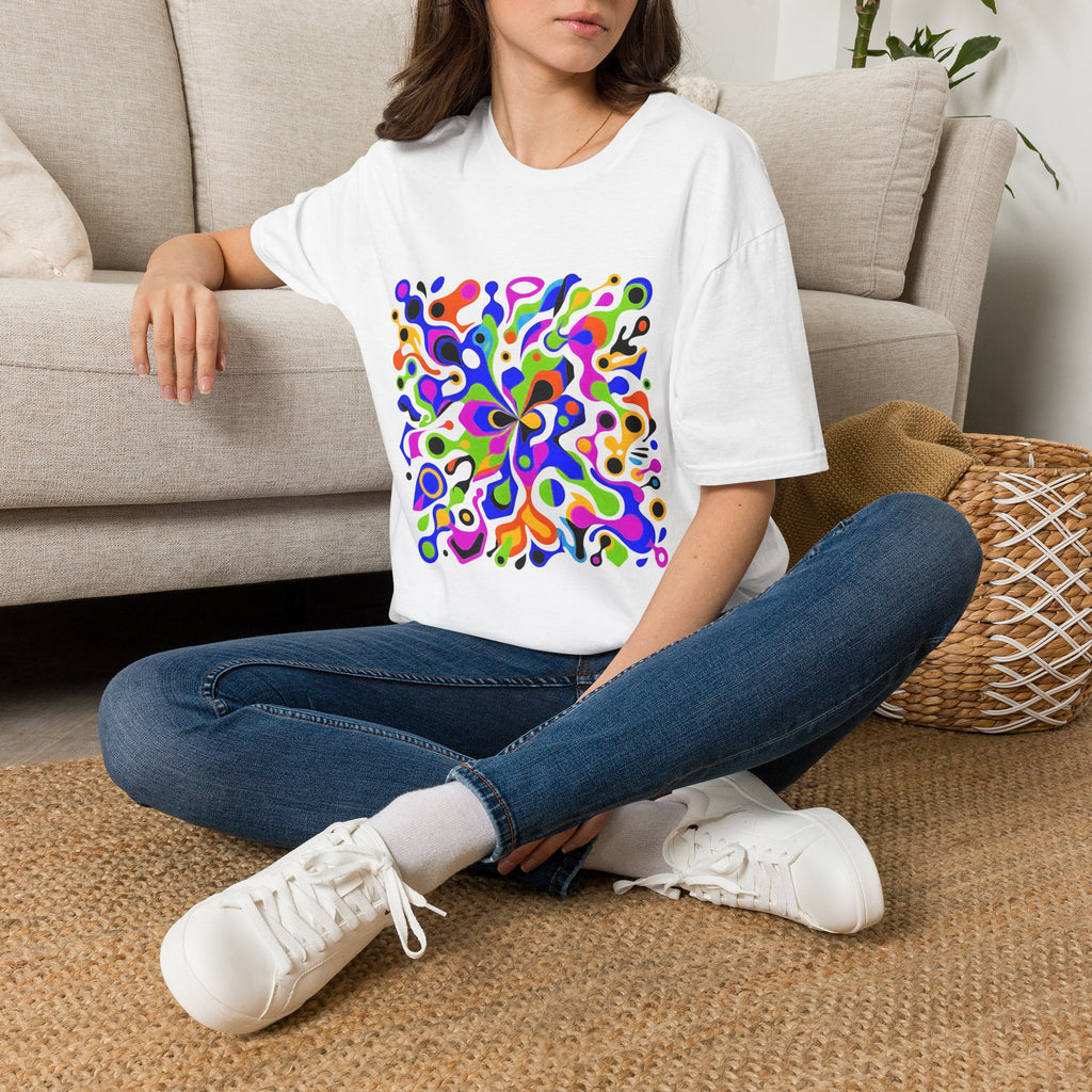 Unisex T-Shirt - Vibrant Organic Abstract | Psychedelic Flow