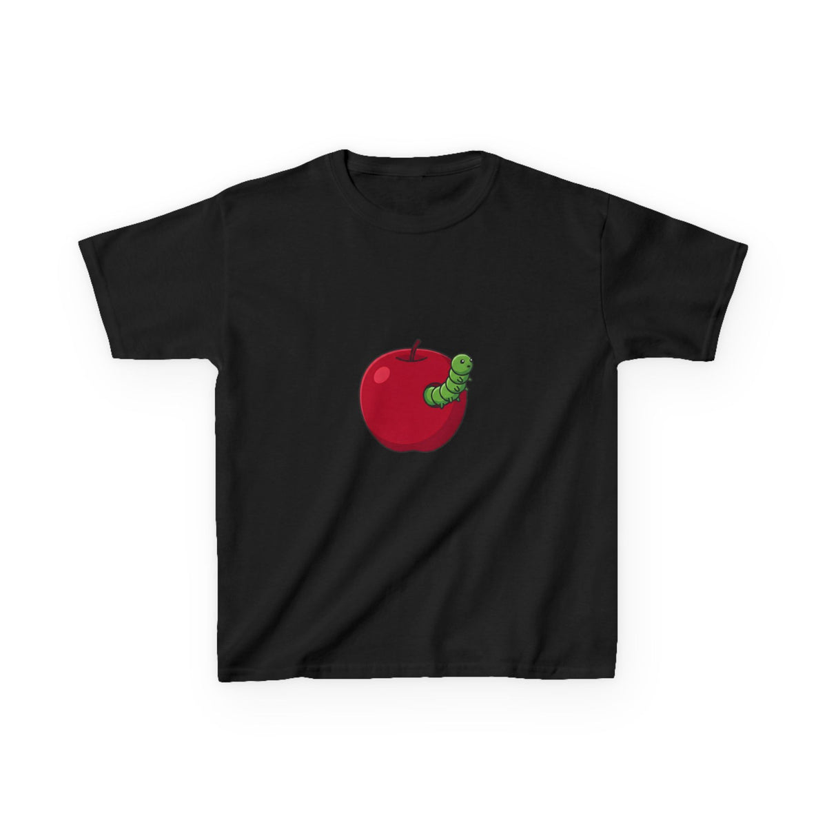Kids T-Shirt - Cute Hungry Bookworm Caterpillar Apple Tee