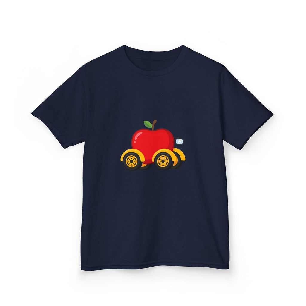 Kids T-Shirt - Apple On Wheels Graphic | Whimsical Fruit Car