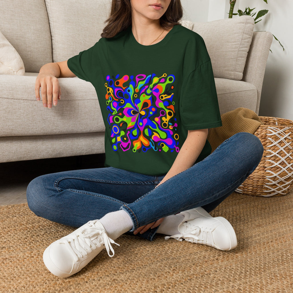Unisex T-Shirt - Vibrant Organic Abstract | Psychedelic Flow