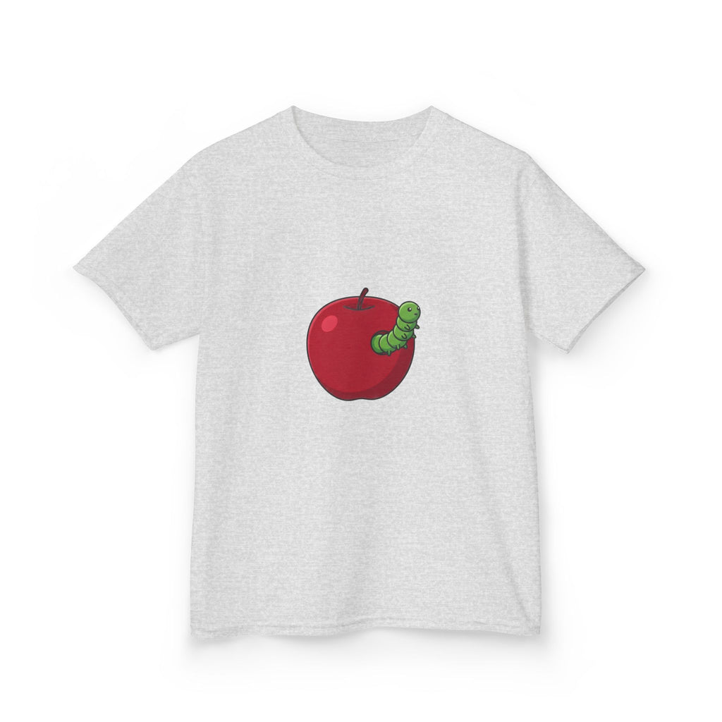 Kids T-Shirt - Cute Hungry Bookworm Caterpillar Apple Tee