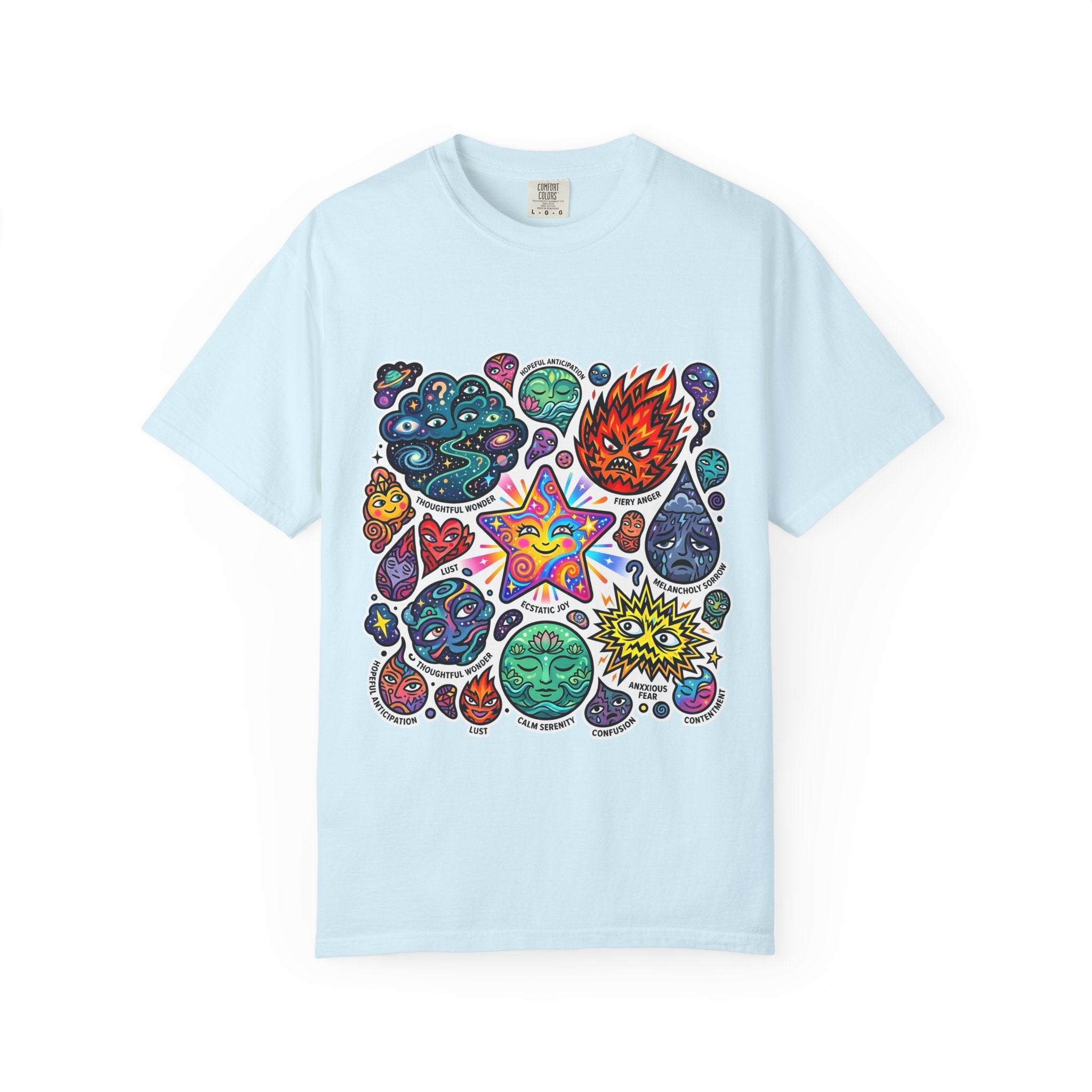 Comfort Colors T-Shirt - Psychedelic Emotions Art | Mental Health