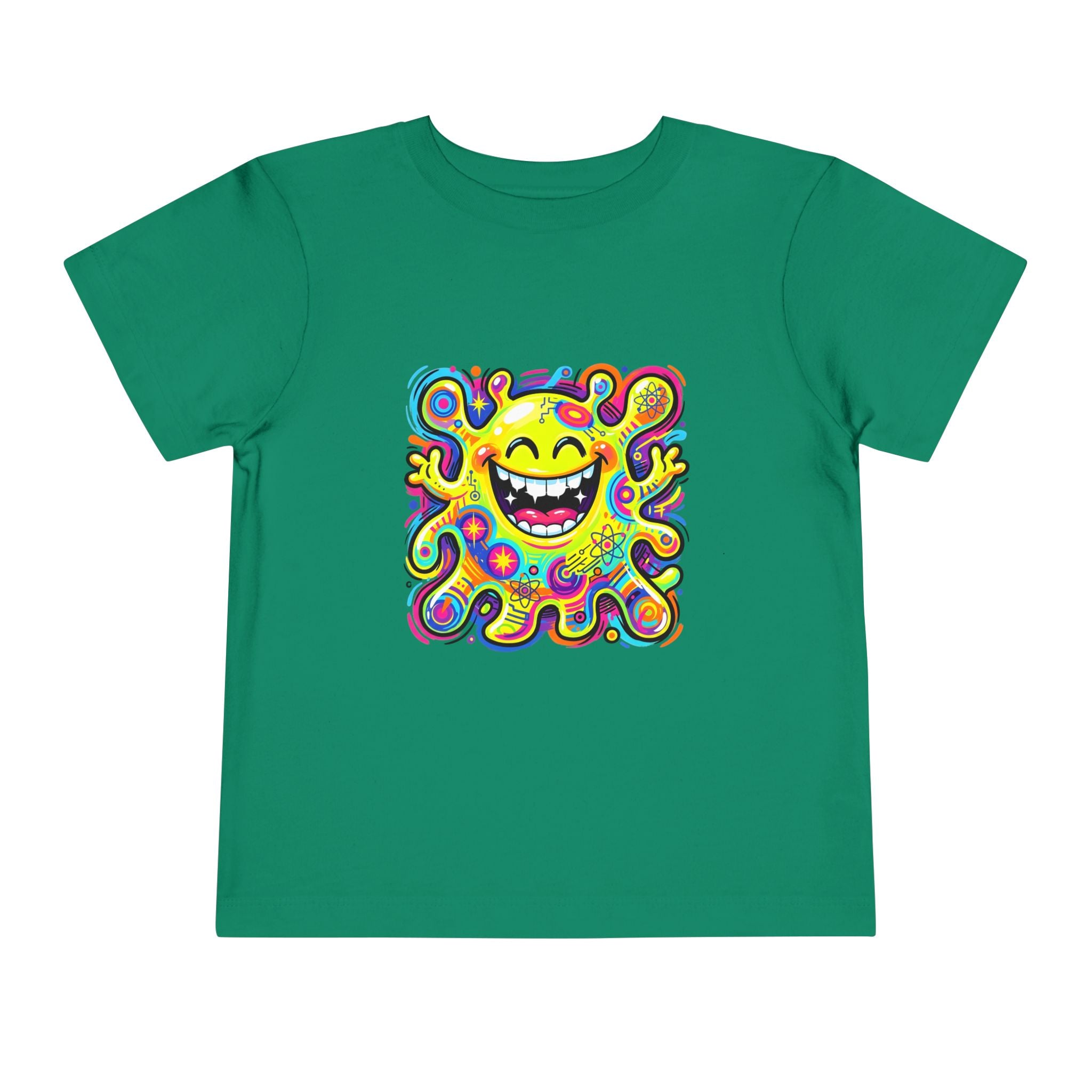 Toddler Tee - Vibrant Psychedelic Monster | Kids Abstract Cartoon Art