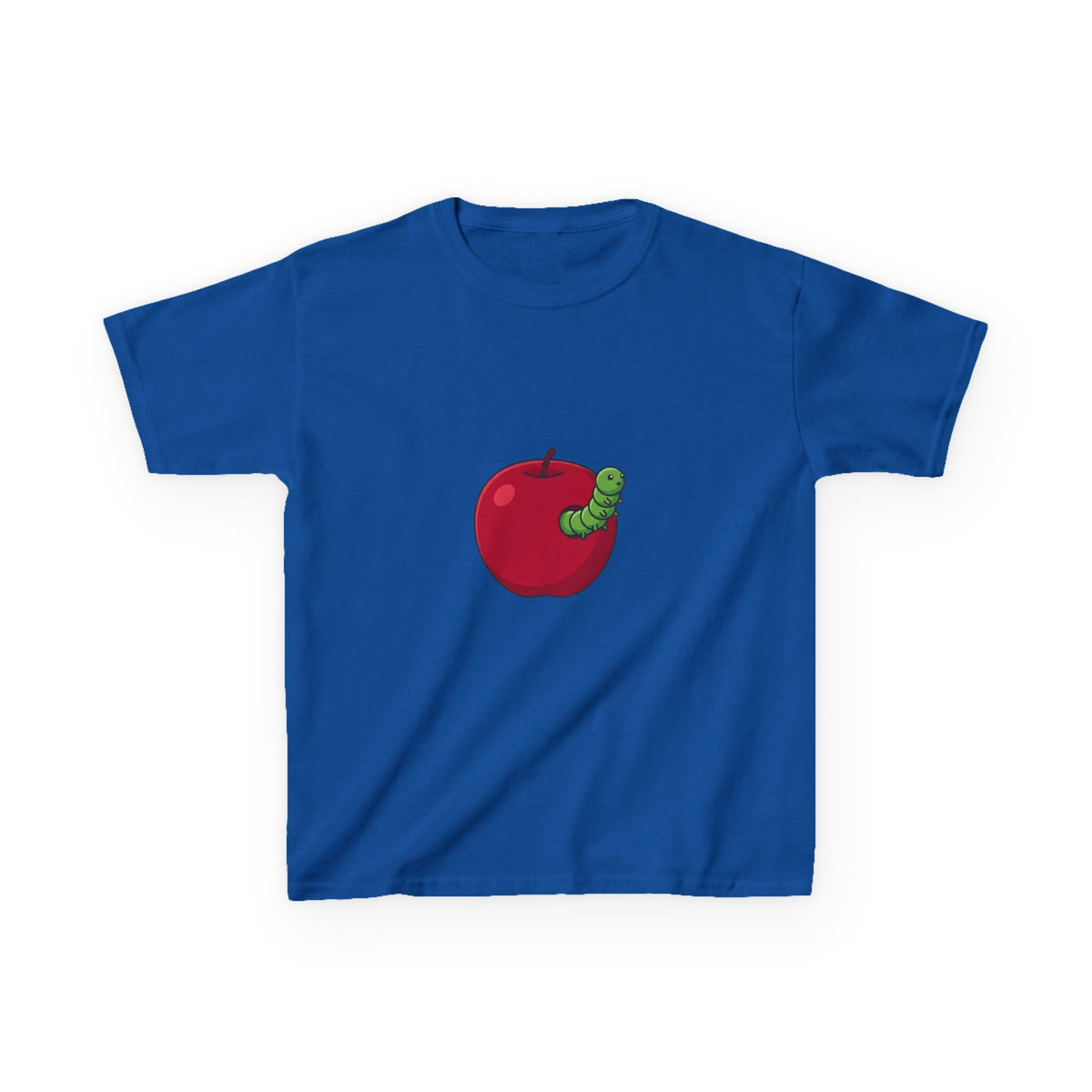Kids T-Shirt - Cute Hungry Bookworm Caterpillar Apple Tee