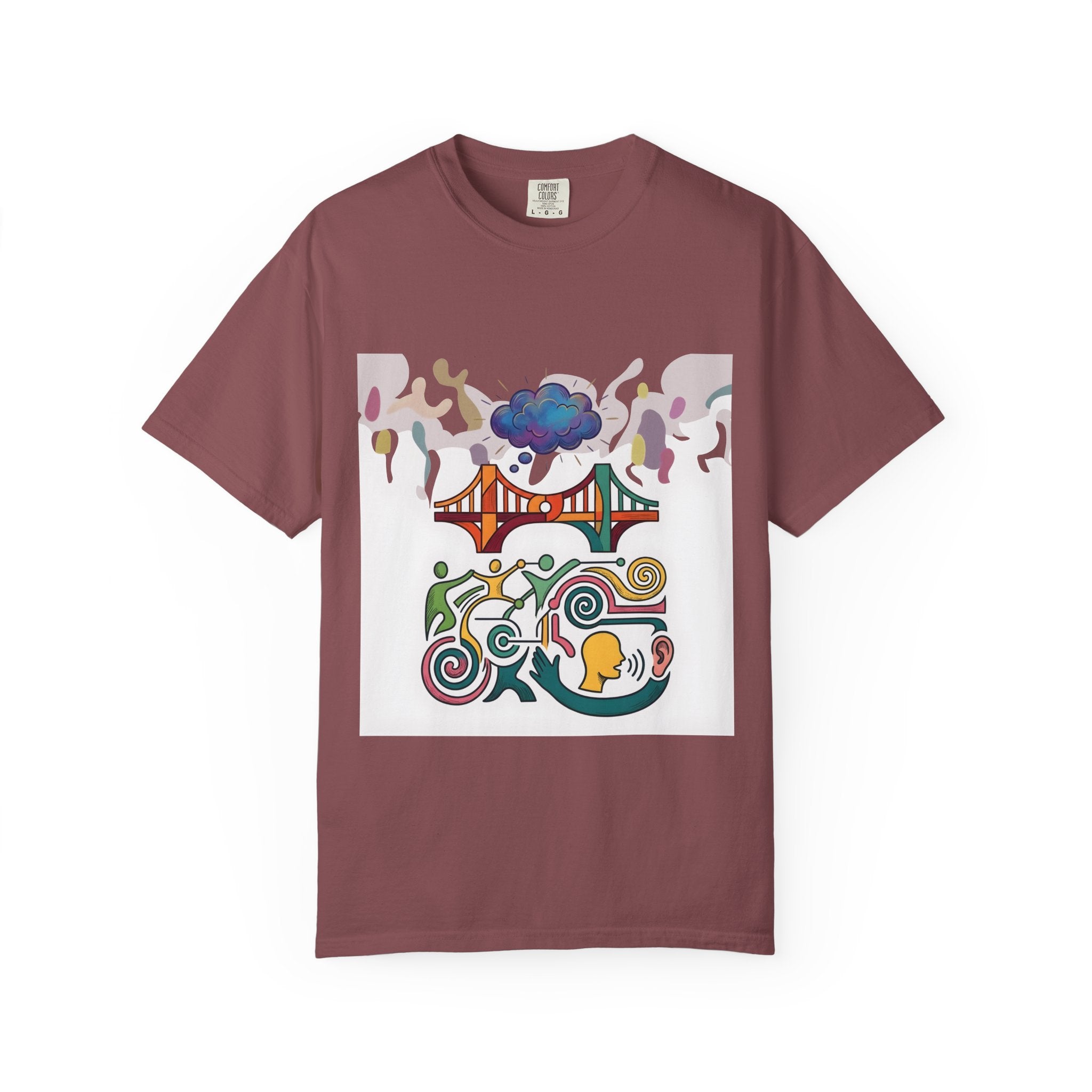 Comfort Colors T-shirt - Symbolic Connection | Abstract Communication