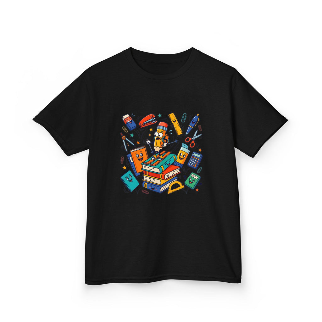 Kids T-Shirt - Cute Doodle School Supplies | First Day 2026