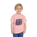 Toddler Crypto Shirt - Neon Geometric Digital Art | Blockchain Kids