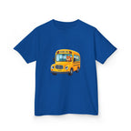 Kids School Bus T-Shirt - Cute Squirrel Driving Cartoon Tee | Back to