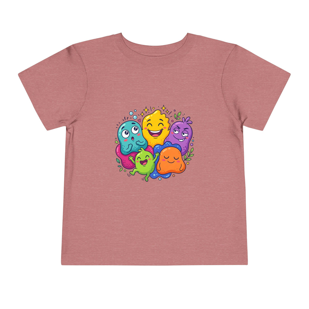 Toddler Monster Tee - Cute Happy Colorful Cartoon Kids Shirt