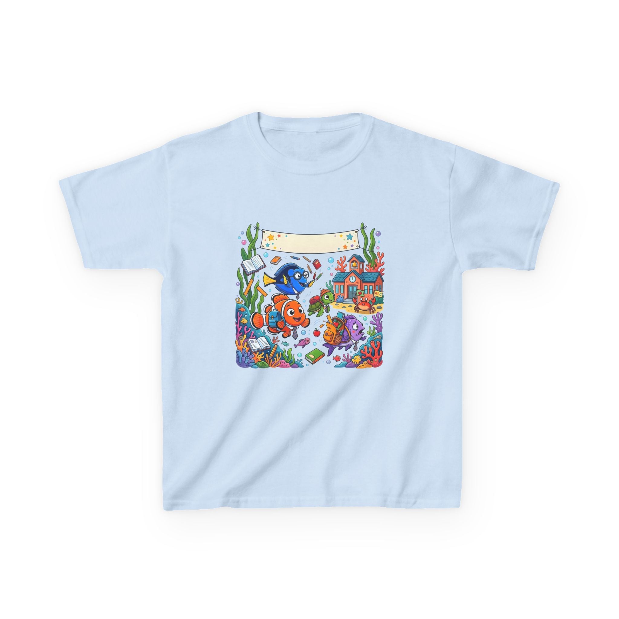 Kids T-Shirt - Whimsical Underwater School ABC | Back to School