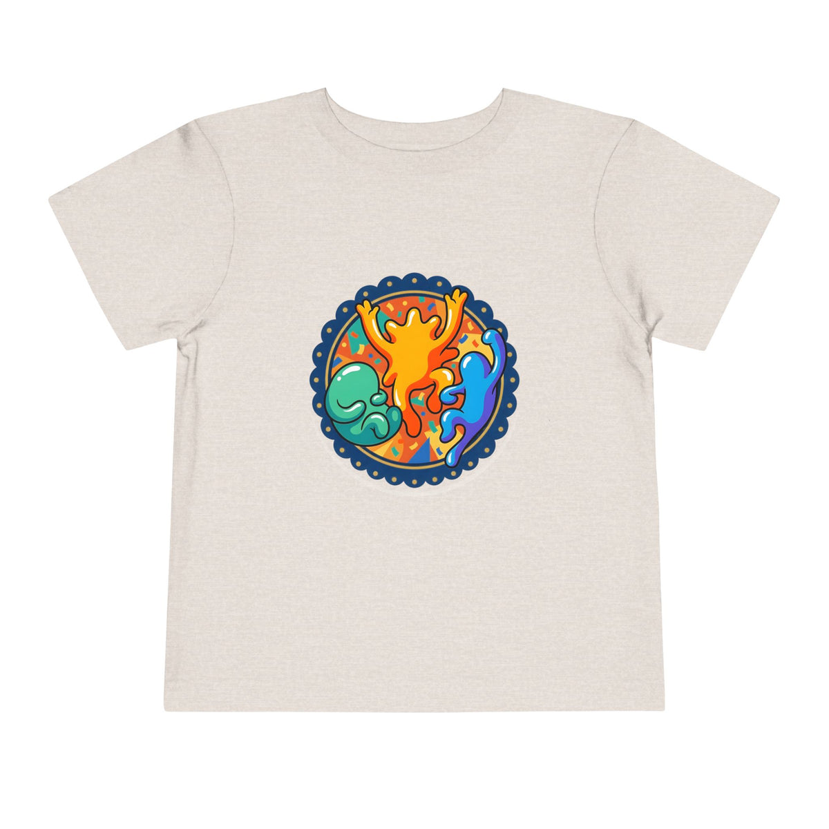 Toddler Tee - Vibrant Playful Celebration Dancing Confetti Shirt