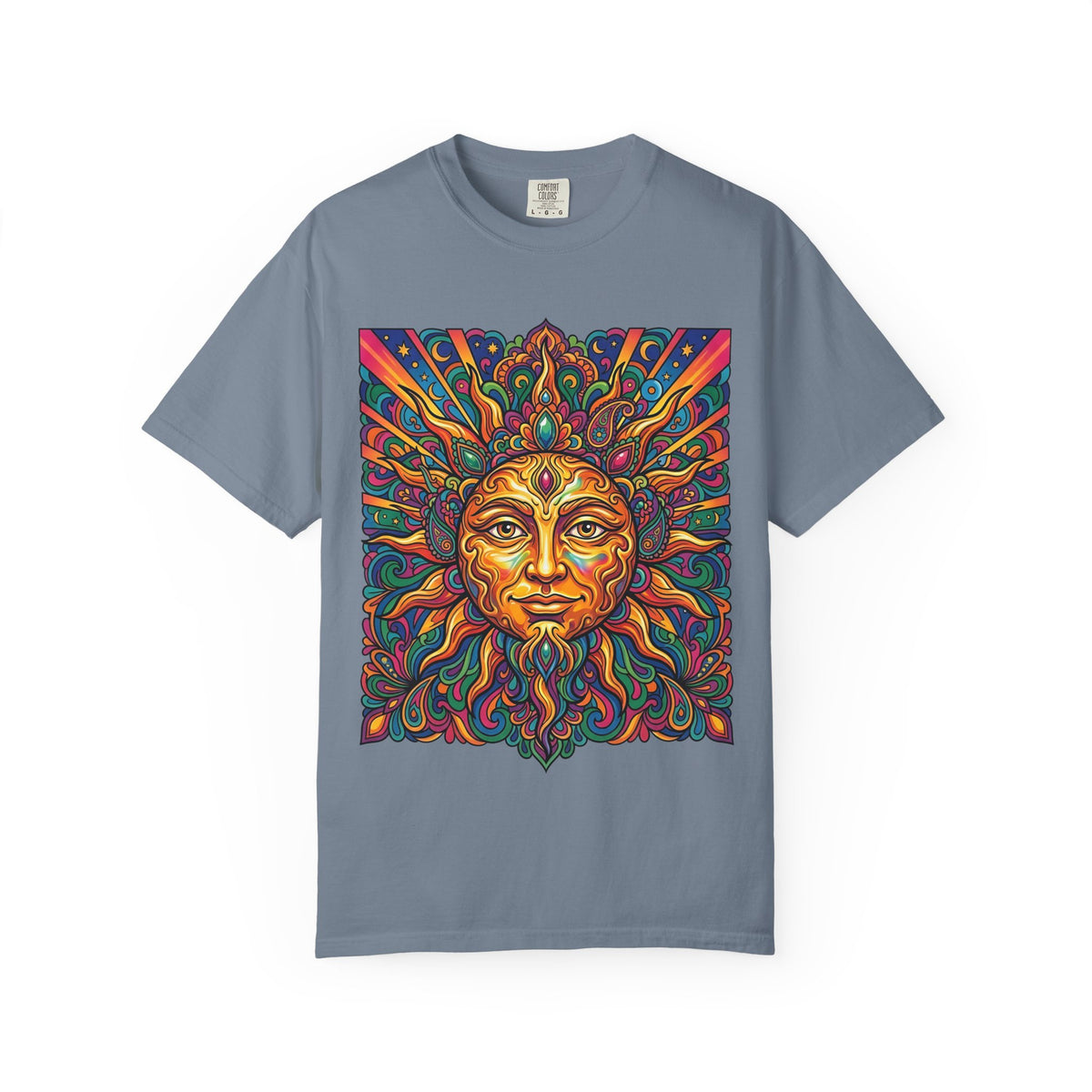 Unisex T-shirt - Psychedelic Sun Boho | Comfort Colors Garment-Dyed