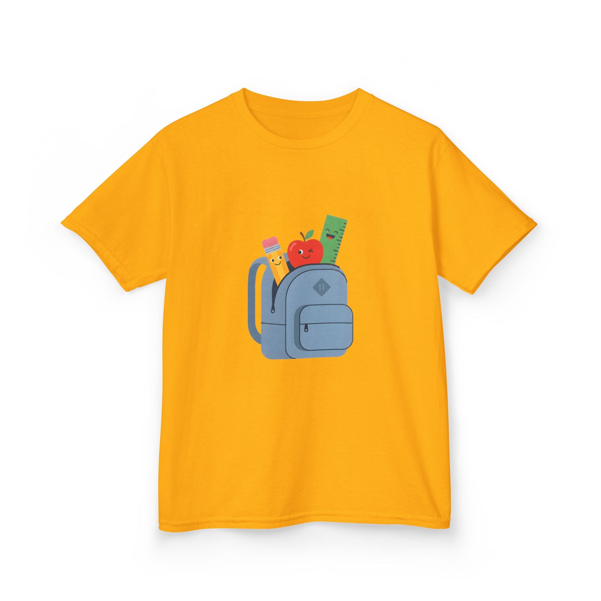 Kids Back to School Tee - Cute School Supplies Cartoon | 2026