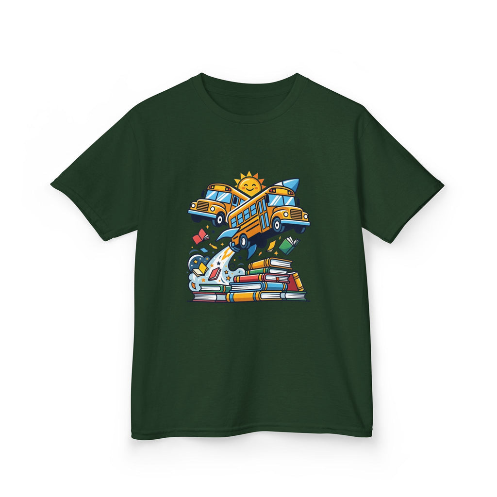 Kids Back to School T-Shirt - Rocket Bus Adventure | First Day