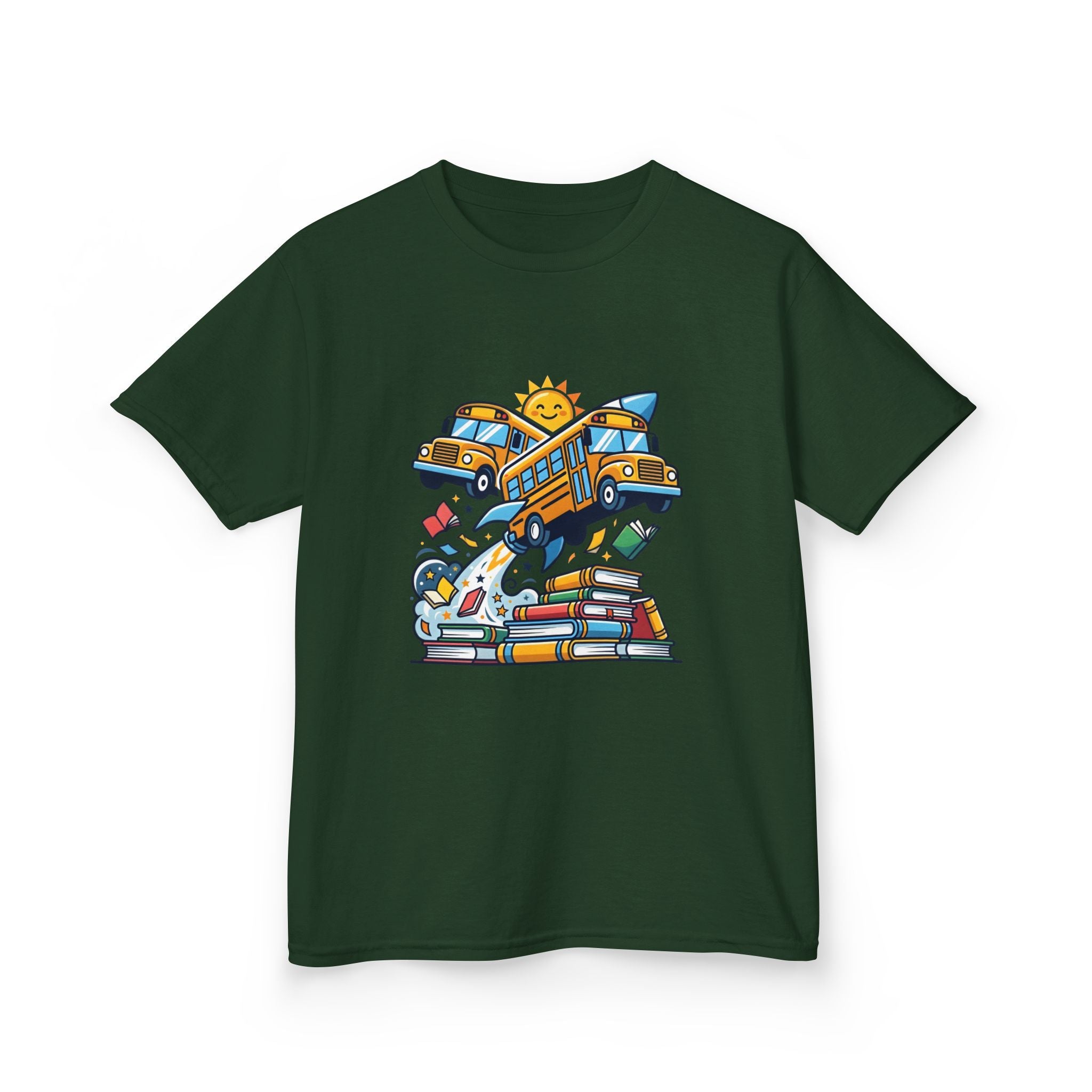 Kids Back to School T-Shirt - Rocket Bus Adventure | First Day