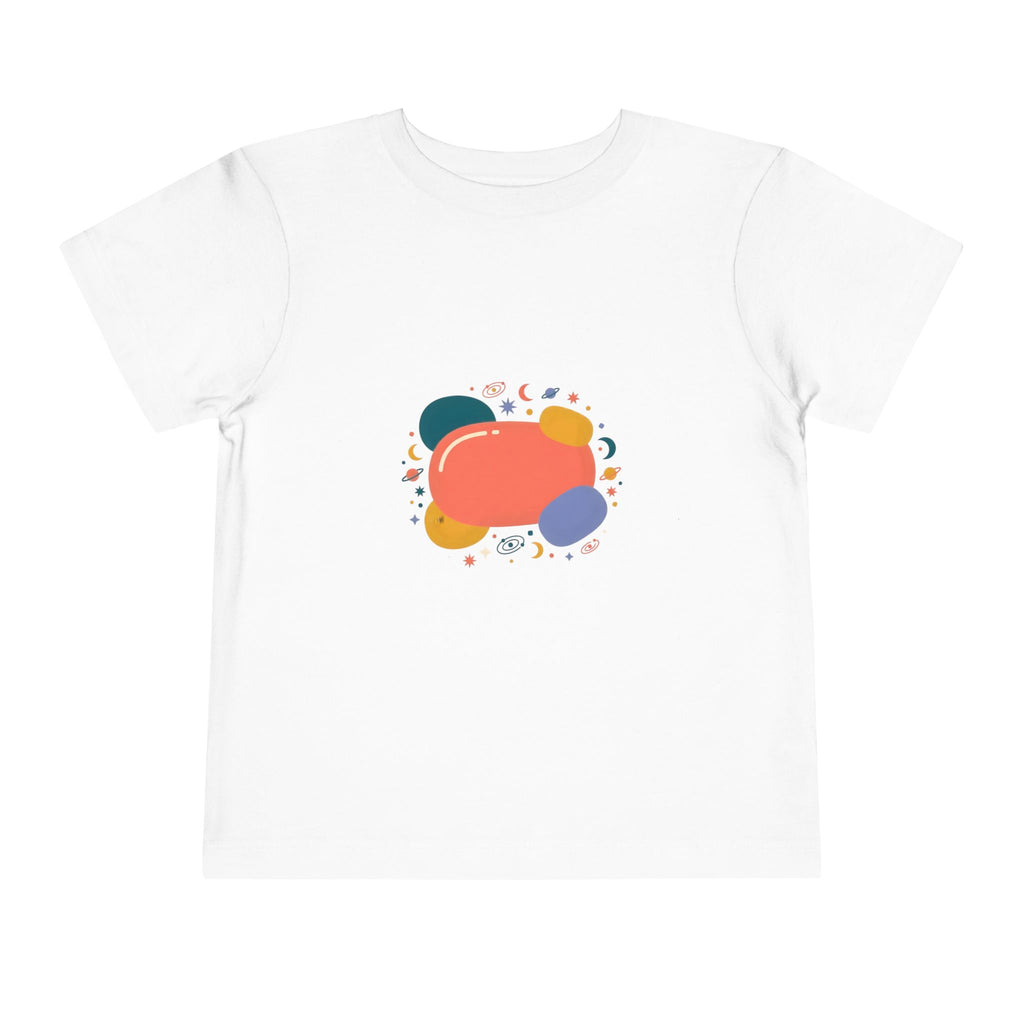 Toddler Short Sleeve Tee - Whimsical Space Design | Kids Cosmic