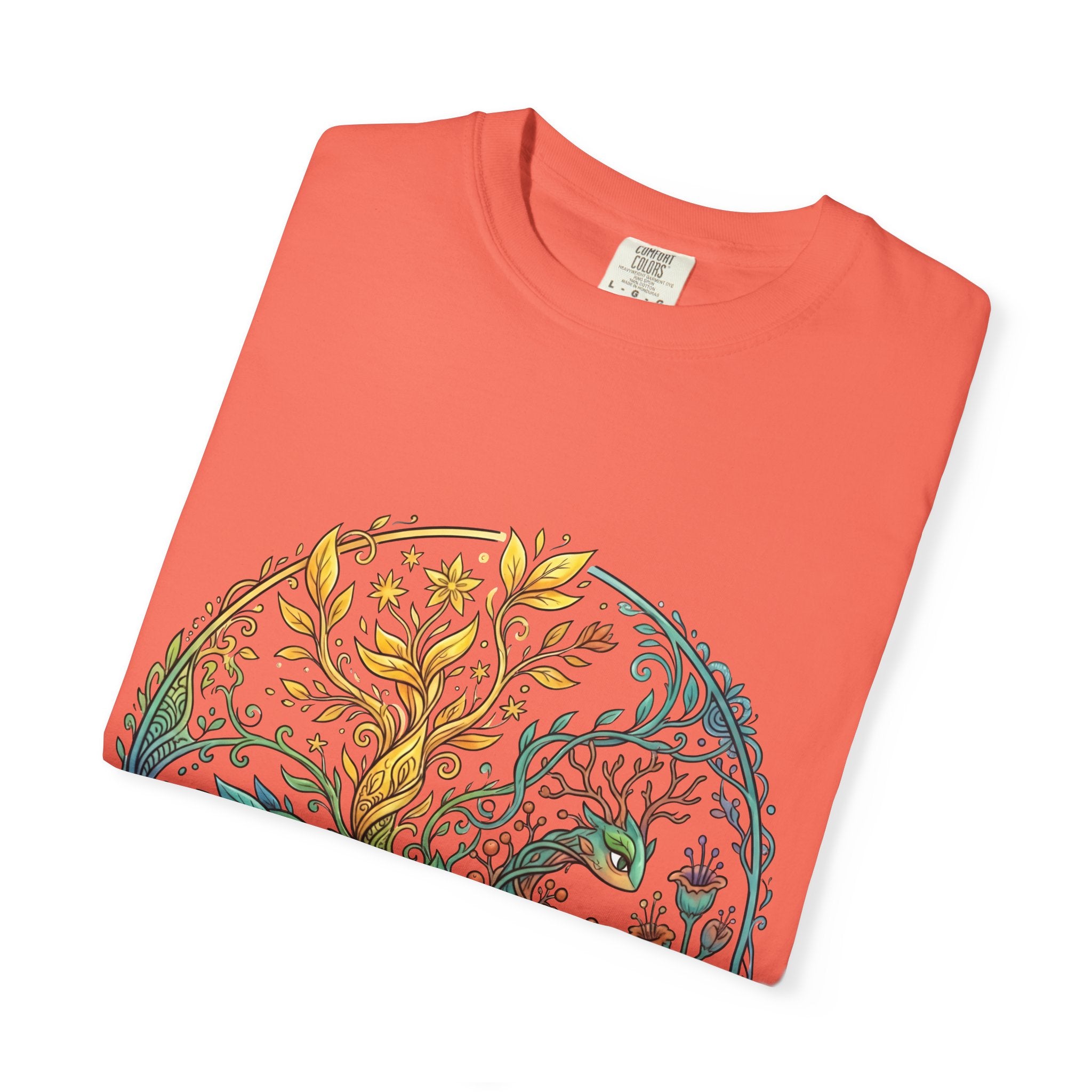 Elemental Dragon Tree T-Shirt - Mystical Nature Art | Comfort Colors