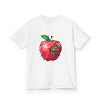 Kids Steampunk T-Shirt - Low Poly Geometric Mechanical Apple Worm