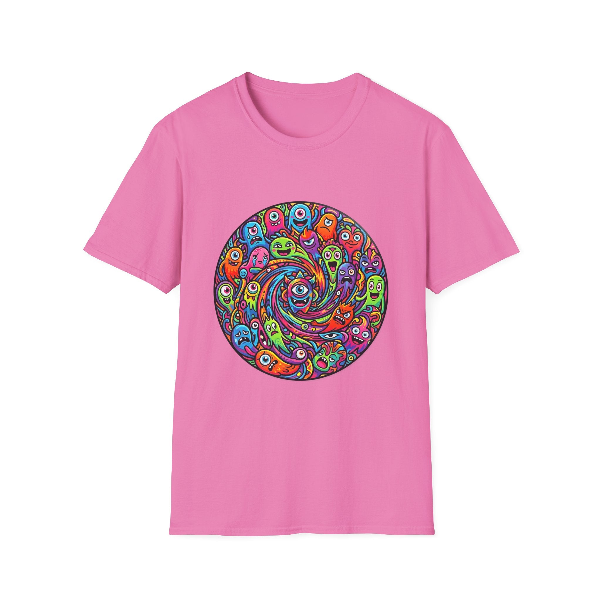 T-Shirt - Psychedelic Monster Swirl | Vibrant Alien Party