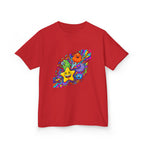 Kids Psychedelic Monster Tee - Vibrant Cartoon Doodle Shirt